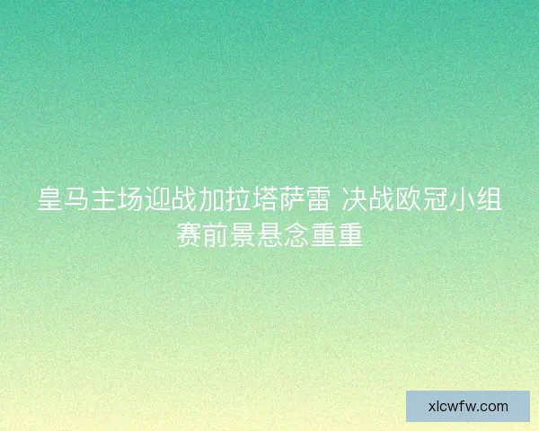 皇马主场迎战加拉塔萨雷 决战欧冠小组赛前景悬念重重 皇马主场迎战加拉塔萨雷 决战欧冠小组赛前景悬念重重